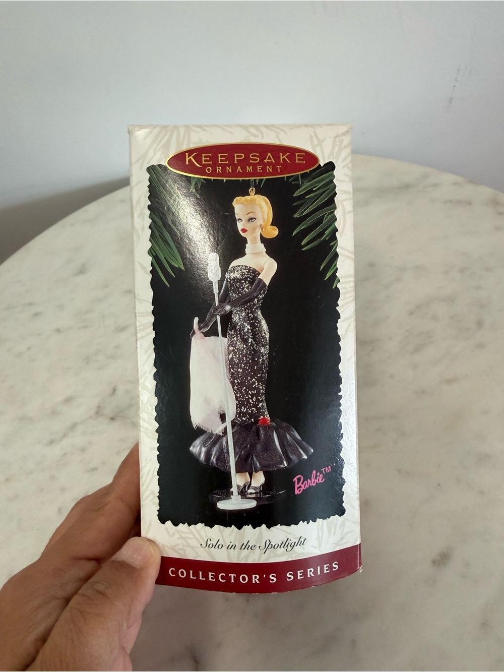 VINTAGE IN BOX~1995 BARBIE SOLO IN SPOTLIGHT Ornament HALLMARK Keepsake QXI5049